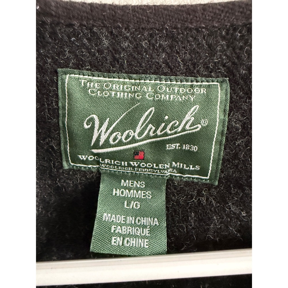 Woolrich Mens Wool Blend Pinstripe Snap‎ Front Cinch Back Vest Grey L 18409 - Picture 5 of 10